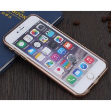 iPhone 6 6s 4.7 - Premium Dual Layer Drop Proof Aluminium Bumper and TPU Protective Phone Cover Case - Gold